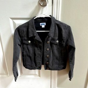 Old Navy, youth, black denim jacket